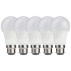 TCP 7.9W B22 LED A Shape Daylight 6500K Bulb 810LM - Pack Of 5