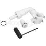 4ourhouse Approved part Hose Waste/Drain Kit For Plumbing In Washing Machine & Dishwasher