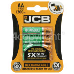 Genuine JCB AA NiMH 1200mah Rechargeable Batteries