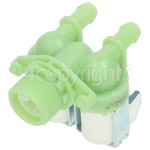 Genuine Hoover Cold Water Double Inlet Solenoid Valve : 180Deg. With 12 Bore Outlets & Protected (Push) Connector Pins