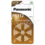 Genuine Panasonic PR312 Hearing Aid Battery