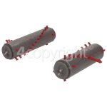 4ourhouse Approved part Compatible Gtech AirRam Brush Bar Roller Kit