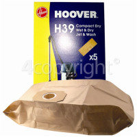 Hoover S2494 H39 Paper Bags (Pack Of 5)