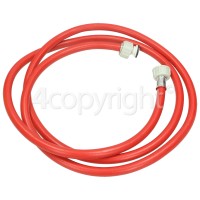 Care+Protect 2.5m Hot Water Inlet Hose Red 10x15mm Diameter