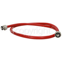 Care+Protect 1.5m Hot Water Inlet Hose Red 10x15mm Diameter