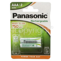 Panasonic AAA Rechargeable Dect Phone Batteries (Pack Of 2)