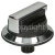 Rangemaster Cooker Control Knob - Black & Chrome