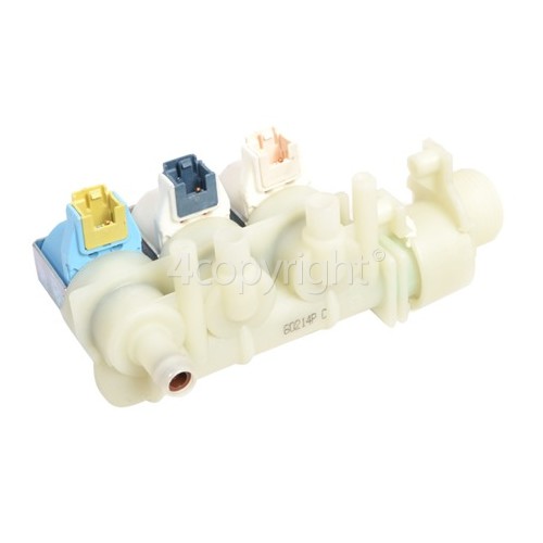 Indesit Cold Water Triple Inlet Solenoid Valve Unit :with Protected (push) Connectors