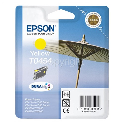 Epson Genuine T0454 Yellow Ink Cartridge