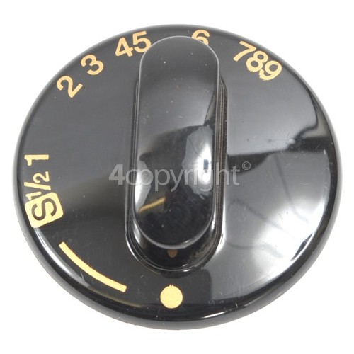 Stoves Main Oven Control Knob Black / Gold stovesspares.co.uk