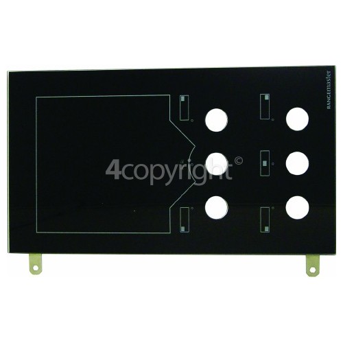 Rangemaster 8208 hotplate NG black/gloss Facia Glass
