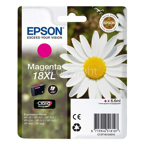 Epson Genuine T1813 Magenta High Capacity Ink Cartridge