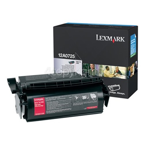 Lexmark Genuine 12A0725 Black Toner Cartridge