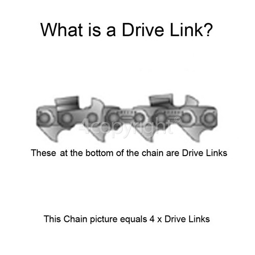 Husqvarna CH055 40cm (16") 55 Drive Link Chainsaw Chain