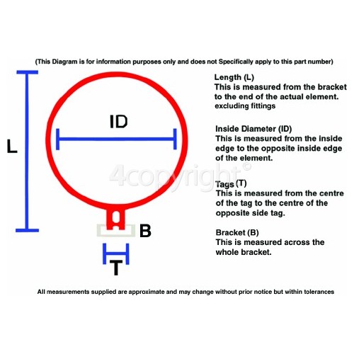 Hotpoint 6101P Fan Oven Element 2600W