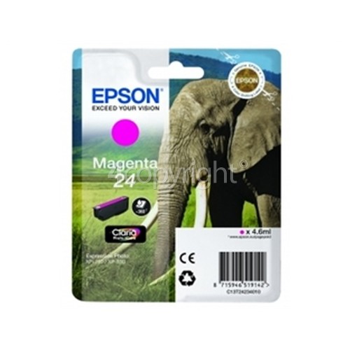 Epson Genuine Magenta 24 Claria Photo HD Ink Cartridge - T24234010