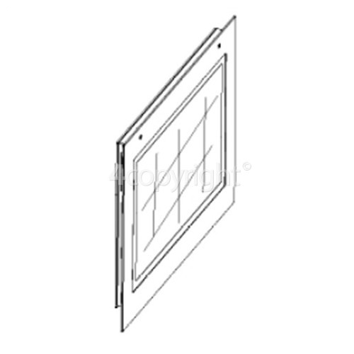 Beko ODF22300X Grill Door Glass Outer