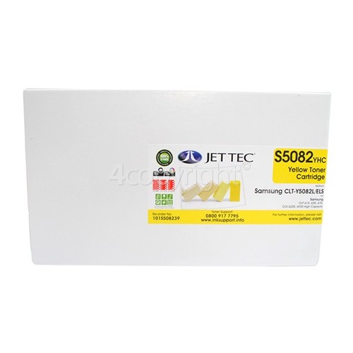 Jettec Compatible Samsung CLT-Y5082L Yellow High Capacity Toner Cartridge