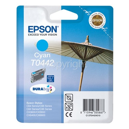 Epson Genuine T0442 Cyan High Capacity Ink Cartridge