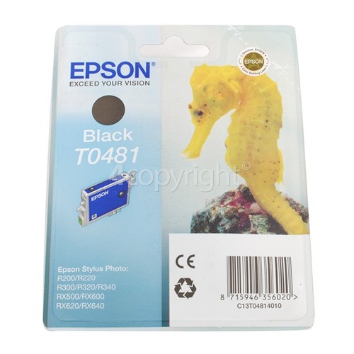 Epson Genuine T0481 Black Ink Cartridge