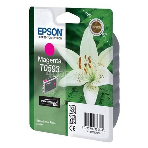 Epson Genuine T0593 Magenta Ink Cartridge