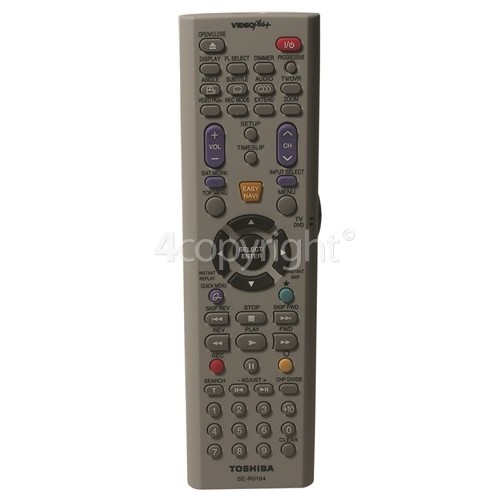 Toshiba DR250SB SER0194 Remote Control