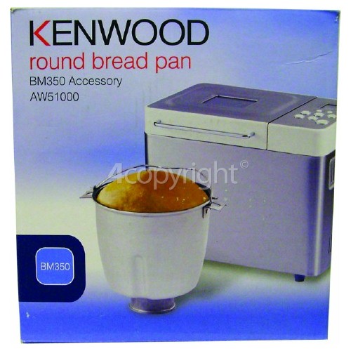 Kenwood Round Bread Pan Including Kneader Pre Twist And Lock Type