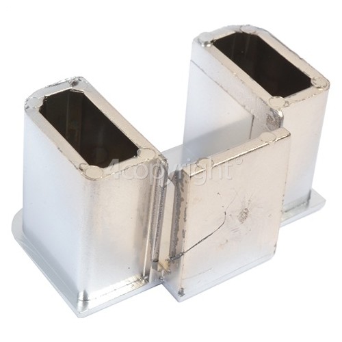 Rangemaster 6226 CH90 Electric stainless steel/chrome badge - upto serial number 100000 Chromed Trim End Capping