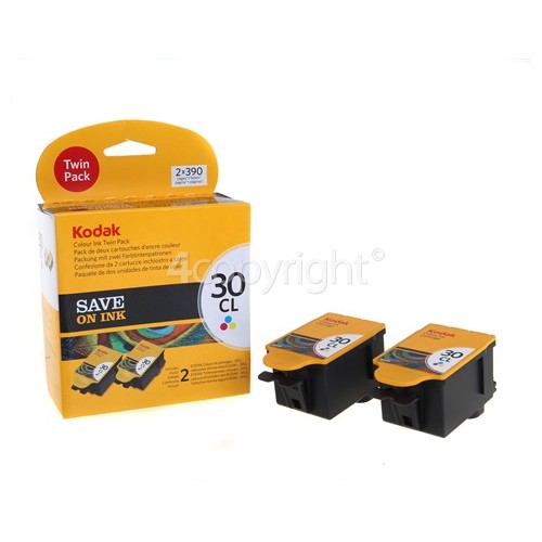 Kodak Genuine 30C Twin Pack Colour Ink Cartridges - 3958055