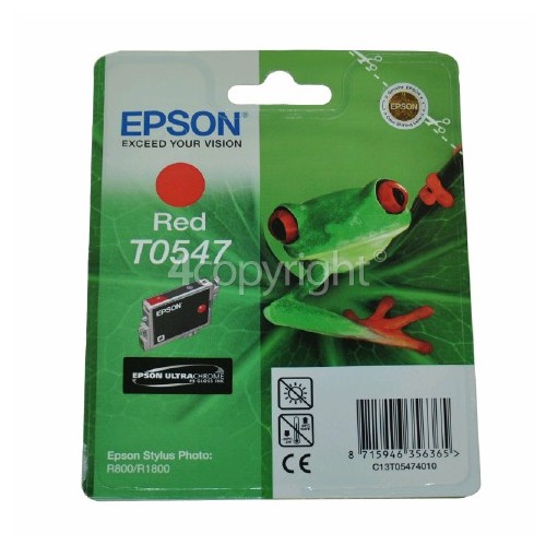 Epson Genuine T0547 Red Ink Cartridge