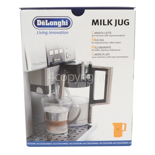 Delonghi DLS005 PrimaDonna Milk Jug www.4delonghi.co.uk