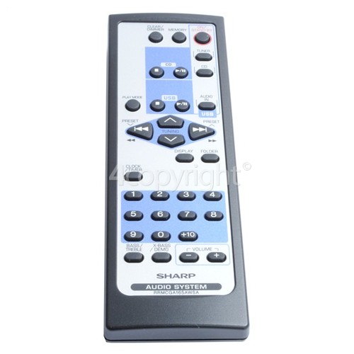 Sharp GA165AW Remote Control