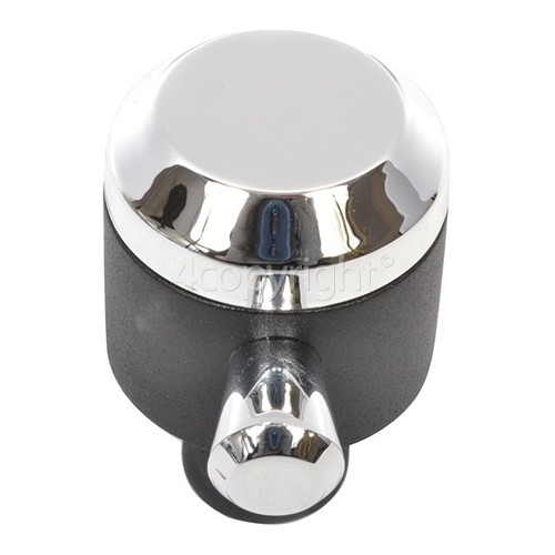 Rangemaster Hotplate Control Knob Black / Chrome www.rangemaster