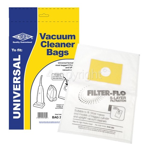 Sharp Filter-Flo Upright/Cylinder Vacuum Adaptor Bag (Pack Of 5)