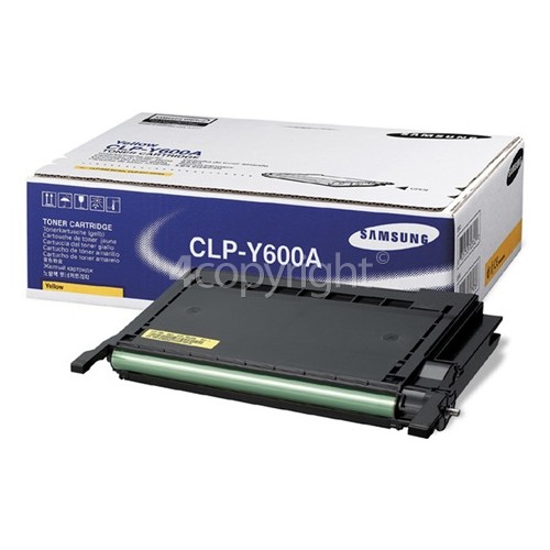 Samsung Genuine CLP-Y600A Yellow Toner Cartridge