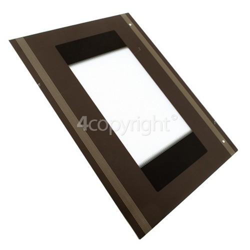 Creda Obsolete Outer Door Glass Brown