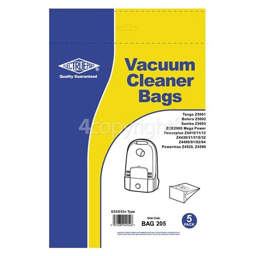 Electrolux E53 Dust Bag (Pack Of 5)