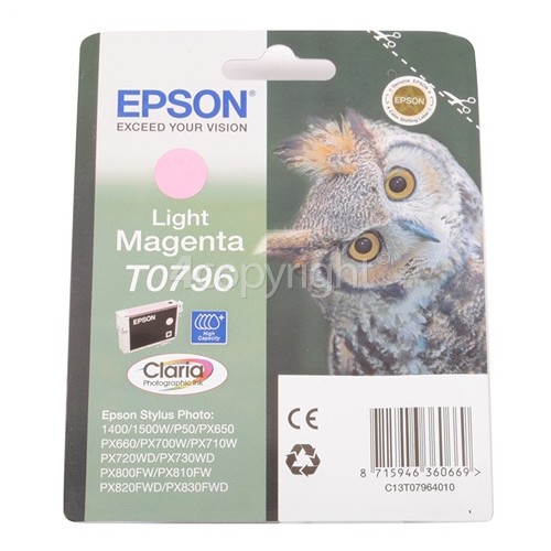 Epson Genuine T0796 Light Magenta Ink Cartridge