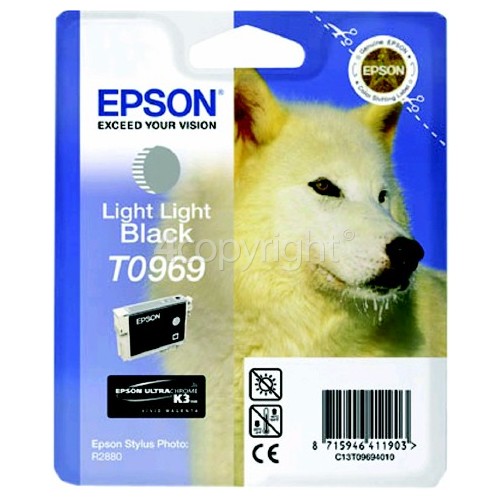 Epson Genuine T0969 Light Light Black Ink Cartridge