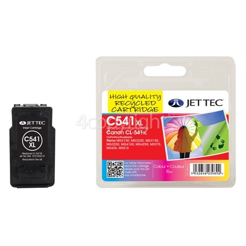 Jettec Remanufactured Canon CL541XL Colour High Capacity Ink Cartridge