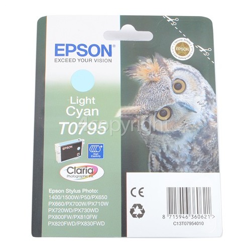 Epson Genuine T0795 Light Cyan Ink Cartridge