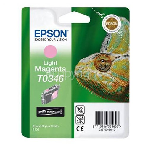 Epson Genuine T0346 Light Magenta Ink Cartridge