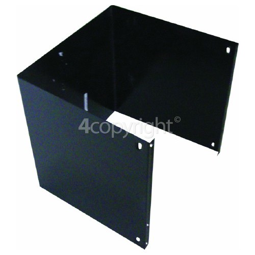 Rangemaster 6302 CH120 Electric black/chrome HOOD - from serial number 100001 Standard/ Short Upper Chimney