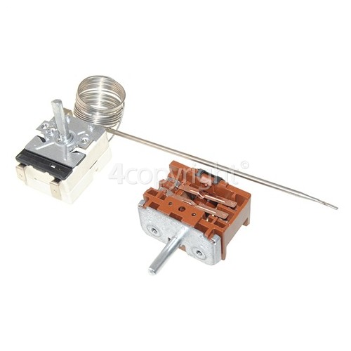 Rangemaster Oven Function Selector Switch EGO 42.02900.027 & Thermostat