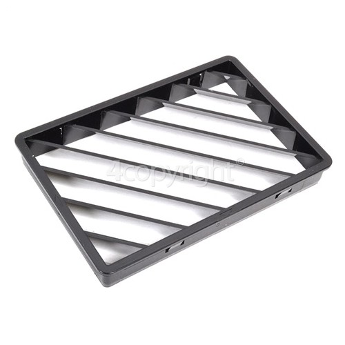 Rangemaster 6306 CH120 Electric black/brass badge and rail from serial number 100001 Right Hand Outer Grill