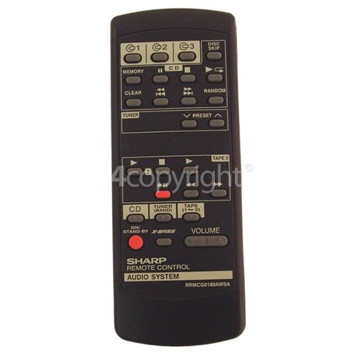 Sharp G0180AW Remote Control