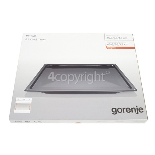 Gorenje Oven Baking Tray - Shallow : 456x360mm Also Fits Asko/Bellers/Elco/Eskimo/Krting/Pelgrim/Privileg/Sibir/Upo/Gorenje/Haefele//Pelgrim