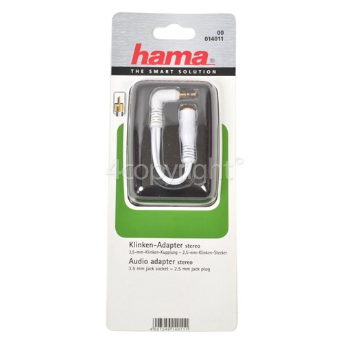 Hama Cable Adapter 2 5 Mm Plug 3 5 Mm Jack Spares Parts Accessories For Your Household Appliances 4ourhouse Co Uk