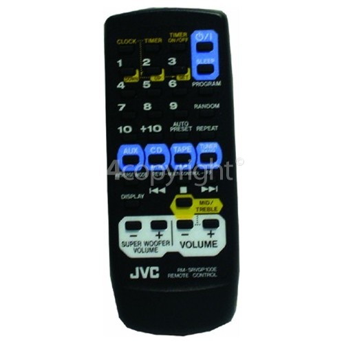 JVC RVDP100 Obsolete Remote Control RMSRVDP100E Jvc