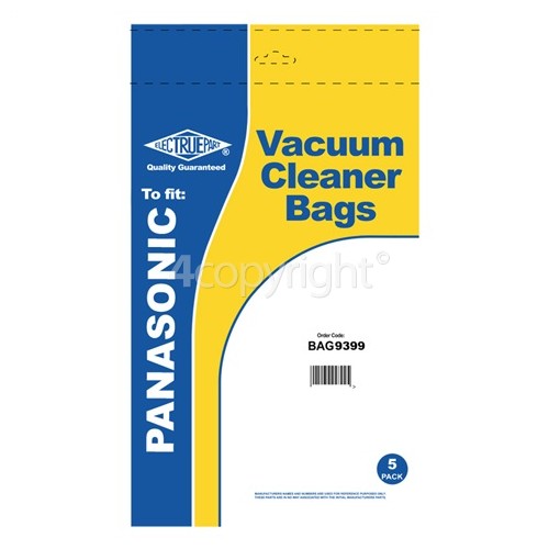 Panasonic C2E Filter-Flo Synthetic Dust Bags (Pack Of 5) - BAG9399